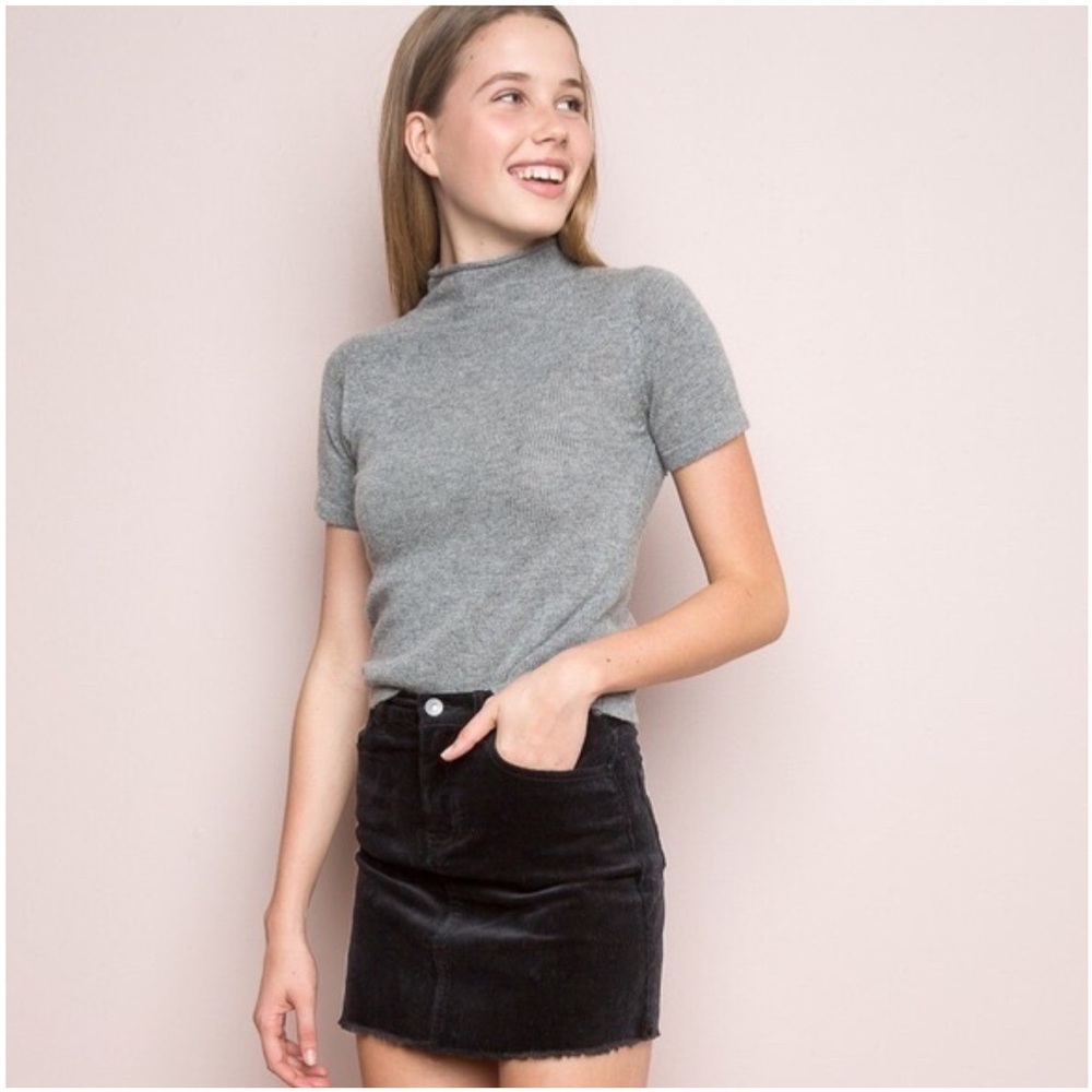 Brandy Melville Black Mini Skirt